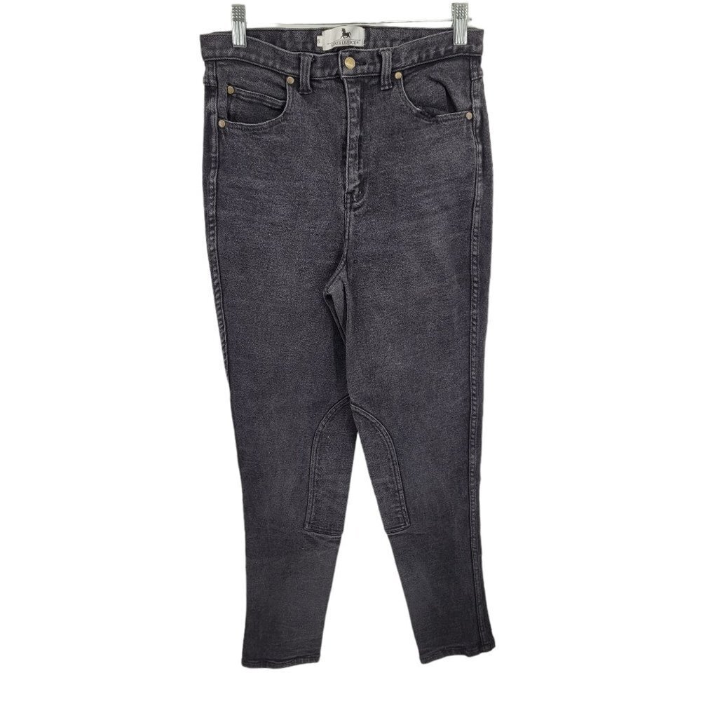 Stateline tack womens 10 black wash denim equestrian horse riding jeans